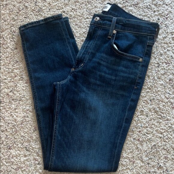 * Citizens Of Humanity Dark Indigo Straight Leg Jeans Size 28 - Picture 1 of 8